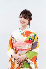 着物を着た女性