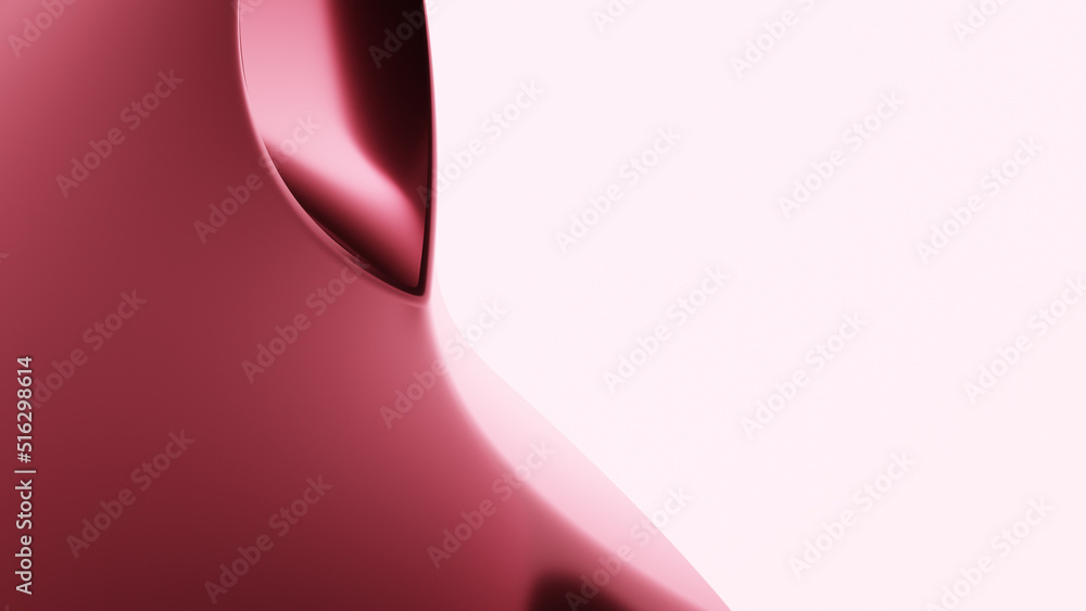 Poster abstract colorful background with waving geometry. 3d render - illustration