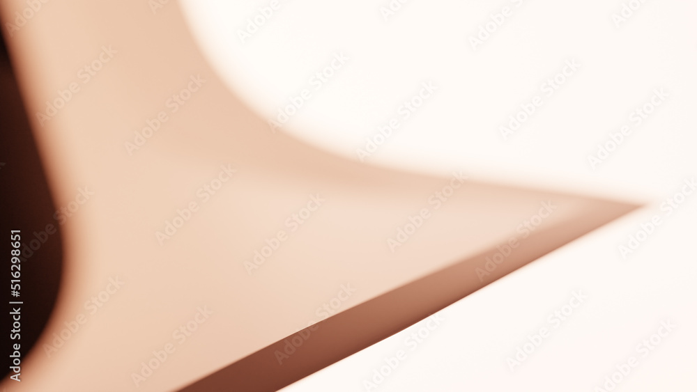 Poster abstract colorful background with waving geometry. 3d render - illustration