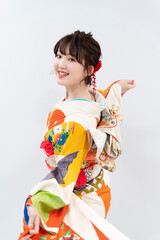 Fototapeta premium 着物を着た女性