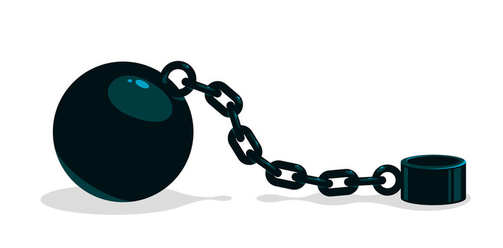 1,900+ Ball And Chain Stock Illustrations, Royalty-Free Vector