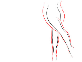 Vector conceptual fat overweight obese female vs slim fit healthy body after weight loss or diet with muscles thin young woman isolated. Fitness, nutrition or fatness obesity, health silhouette shape