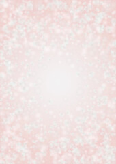 Abstract Vector Pink Background with Silver and White Light Spots. Magic Shiny Pastel Print. Baby Print.