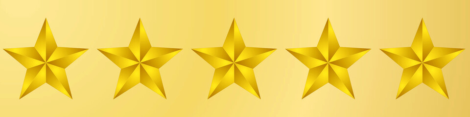 3d golden stars on a golden background