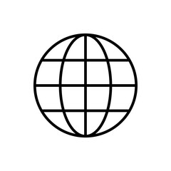 Isolated globe vector
