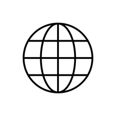 Isolated globe vector