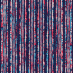 Multi Watercolor-Dyed Effect Textured Striped Pattern