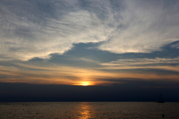 Sunset on the Mediterranean Sea