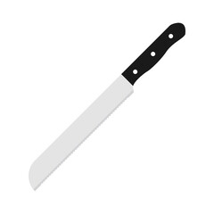bread knife flat design vector illustration