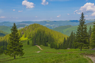 Fototapeta na wymiar Mountain landscape panorama in mountains
