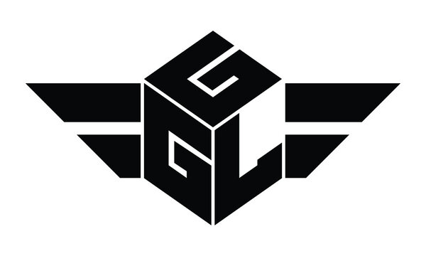 GGL three letter gaming logo in polygon cube shape logo design vector template. wordmark logo | emblem logo | monogram logo | initial letter logo | sports logo | minimalist logo | typography logo |