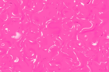 abstract texture of glass surface of pink. Glossy surface of water. Texture of liquid molten gold. Horizontal image. 3D image. 3D rendering.