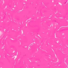 abstract texture of glass surface of pink. Glossy surface of water. Texture of liquid molten gold. Square image. 3D image. 3D rendering.