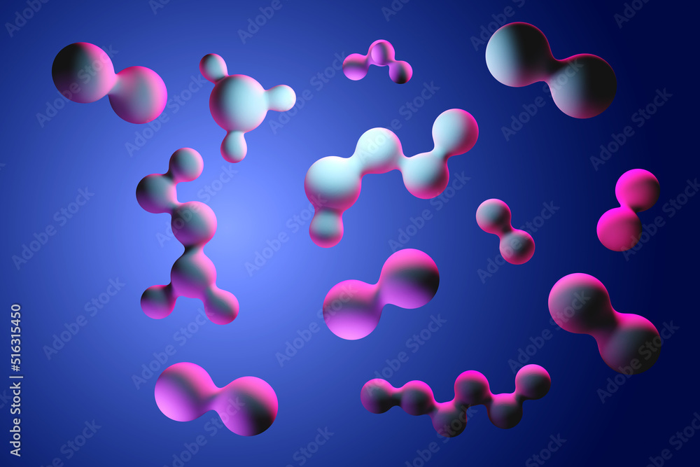 Poster abstract background. blue-violet pattern for site. texture with neon glow. background with abstract 