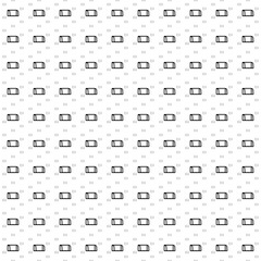Square seamless background pattern from geometric shapes are different sizes and opacity. The pattern is evenly filled with big black football goal symbols. Vector illustration on white background