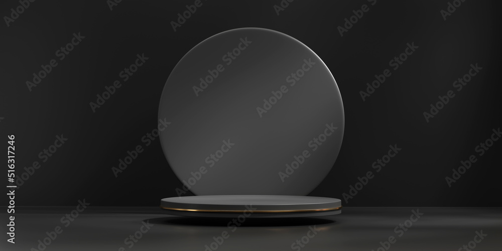 Poster 3d rendering abstract platform podium product presentation backdrop