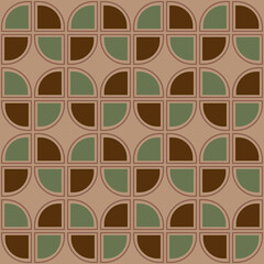 Seamless retro pattern, 1970s style - 516317810