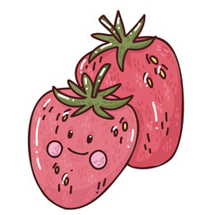 cute hand drawn illustraton of strawberry