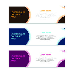 Design Creative banners for business. Template banners in minimalistic style. Vector eps10