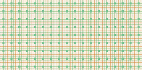 green and orange colored fabric pattern texture - vector textile background for your design	