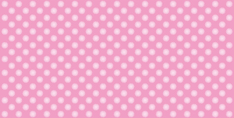 illustration of vector background with pink colored flower pattern	