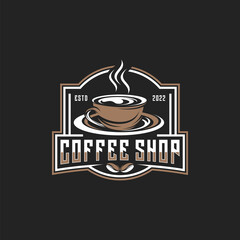 Coffee shop Logo design vector Template
