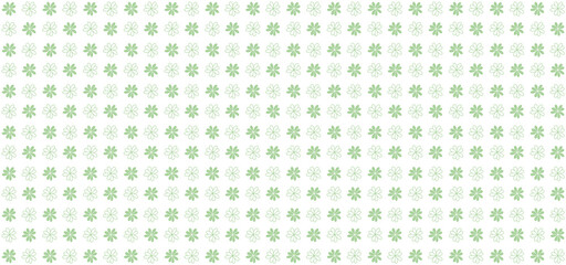 illustration of vector background with green colored flower pattern	
