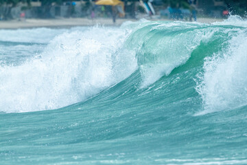 Fototapeta premium spiral wave in monsoon season Andaman sea of Phuket