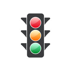 Traffic Light Semaphore Vector Icon