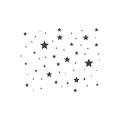Sparkles Stars Flat Design Vector Icon