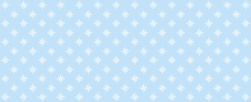 illustration of vector background with blue colored compass rose pattern