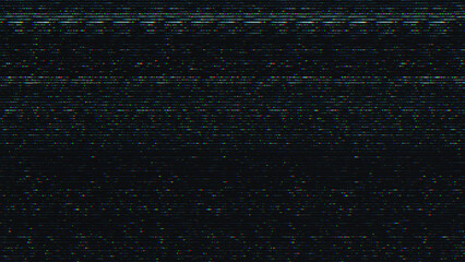 Glitch noise static television VFX pack. Visual video effects stripes background, CRT tv screen no signal glitch effect