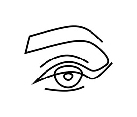 Ophthalmology. Vision logo minimalism. Optics.