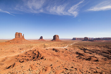 Monument Valley Tribal Park, Navajo Nation in Utah and Arizona, USA