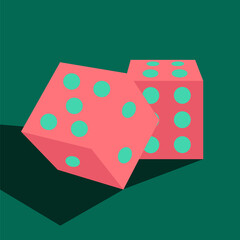 Dices icon vector illustration