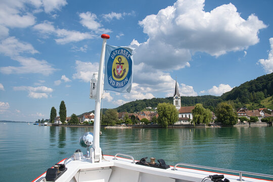 Auf dem Bodensee vor Berlingen, Schweiz