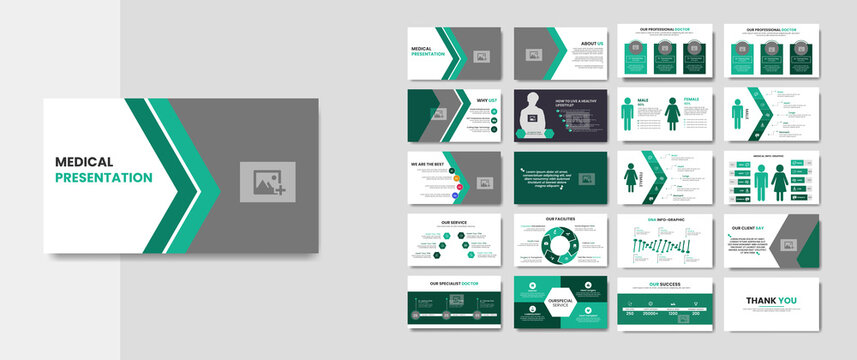 Health and Medical presentation templates design. graphs and charts infographic. presentation slides design. Vector templates for website design, presentations, portfolio. 