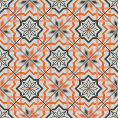 ethnic geometric motifs on abstract background