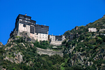 Fototapeta premium Simonos Petra monastery on Mount Athos