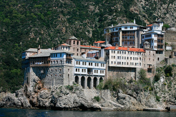 Obraz premium Monastery on Mount Athos