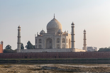 Fototapeta premium View at the Taj Mahal in Agra, Uttar Pradesh, India, Asia