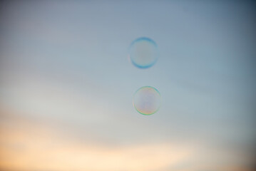 空とシャボン玉