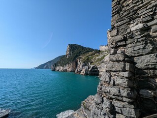 Beautiful shot of the ruins of Doria Castle in Porto Venere, Italy