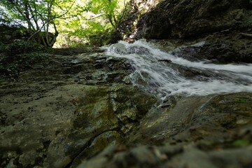 Most beautiful waterfalls in forest