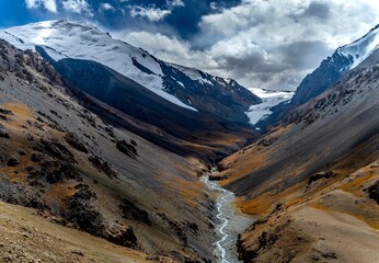 Scenic view of mountains over the Hunza Valley