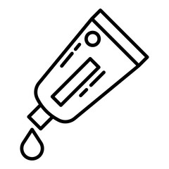 toothpaste icon on transparent background