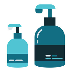 shampoo bottle icon on transparent background