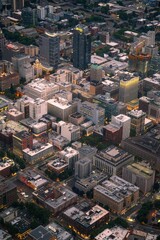 Obraz premium Vertical cityscape of the beautiful Johannesburg, South Africa