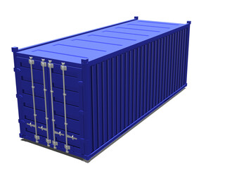 cargo container for the transport of goods 3d render illustration