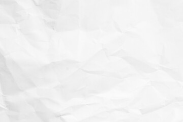 Grunge wrinkled white color blank paper textured background